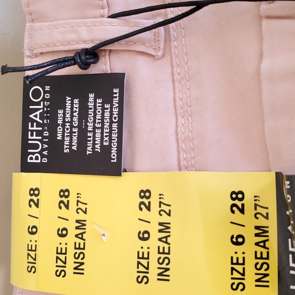 NWT Buffalo Ankle Grazer Mid Rise Stretch Skinny Pant🌝 - Picture 3 of 6